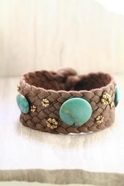  Leather Turquoise Bracelet