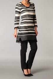  Black & White Striped Dress