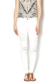  White Distressed Jean