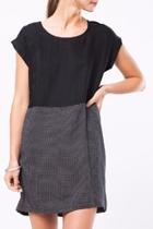  Contrast Blocked Dress