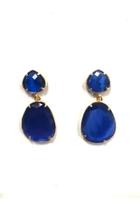  Royal-blue Stone Earrings