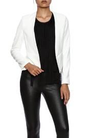  White Crepe Blazer
