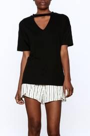 Black Cutout Tee
