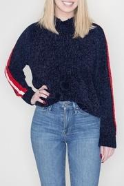  Chenille Striped Hoodie