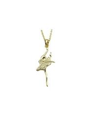  Bronze Ballerina Necklace