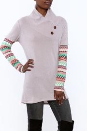  Purple Button Sweater