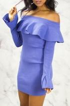  Bardot Ruffle Bodycon Dress