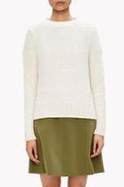  White Wool Cashmere Sweater