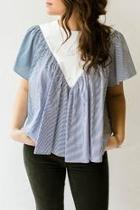  Striped Streetstyle Blouse