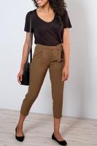  Belted High-waisted Trousers