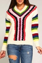  Multi-color Furry Sweater