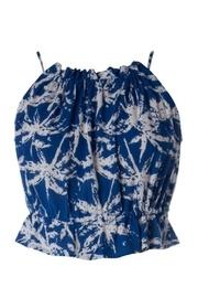  Blue Tropical Crop-top