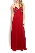  Wine Long Dress