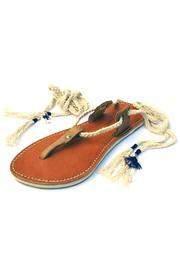 Leather Lace-up Sandal