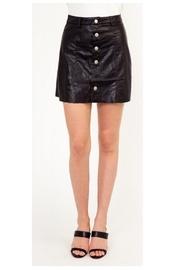  Leather Button-up Skirt