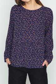  Peplum Top In Ditsy Floral Print
