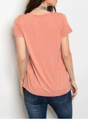  Apricot V-neck Top