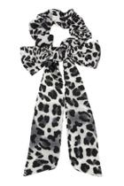  Leopard-scarf Bow-scrunchies Hair-band