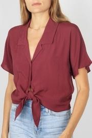  Front-tie Dolman-sleeve Top