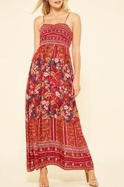  Floral Smocking-top Maxi-dress