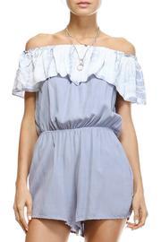  Blue Ruffle Romper