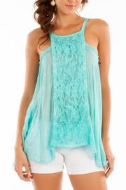 Aqua Lace Top