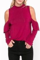  Raz Mock-neck Top