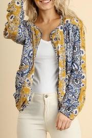  Patterned Bomber Jacket