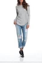  Grey Raglan Top