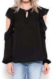  Ruffle Shoulder Blouse