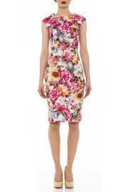  Floral Cap-sleeve Dress
