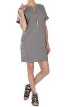  Slit Neck Dress