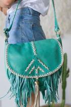  Turquoise Leather Bag
