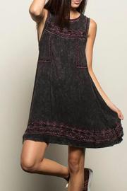  Embroidered Smock Dress