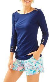 Alinda Navy Top