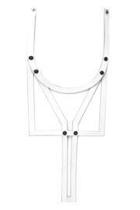  White Leather Necklace