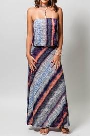  Drop Waist Tube Maxi Dress