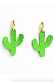  Leather Cactus Earrings