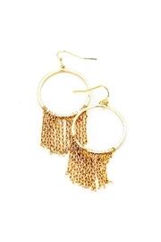  Gold Fringe Hoops