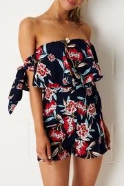  Navy Floral Playsuit