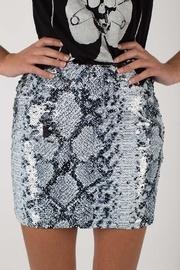  Sequin Snakeskin Skirt