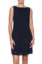  Navy Eyelet Dress