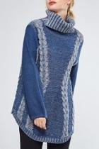  Heartened Blue Sweater
