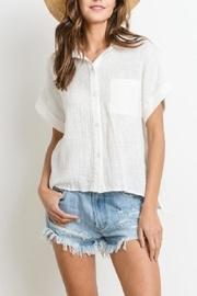  Cotton Button-up Tee
