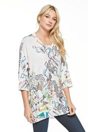  Boxy Geometric Tunic