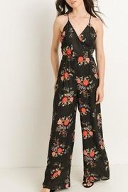  Floral Low-back Jumpsuit