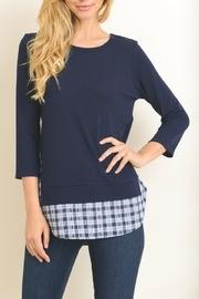  Navy Sweater Top