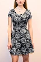  Navy Circle Dress