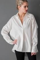  Oversized Pearl Blouse