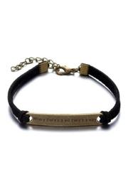  Leather Bracelet W/quote